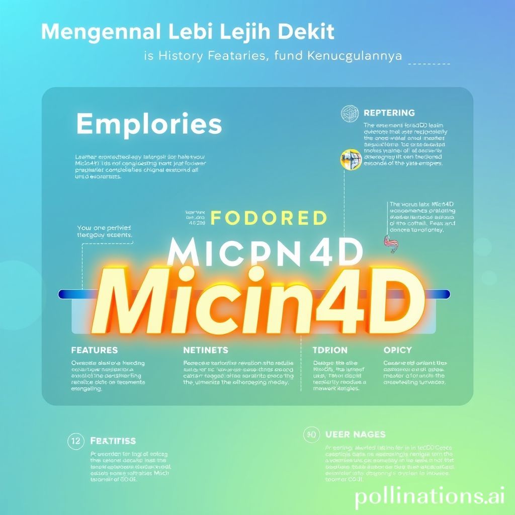  Mengenal Lebih Dekat Micin4D: Sejarah, Fitur, dan Keunggulannya